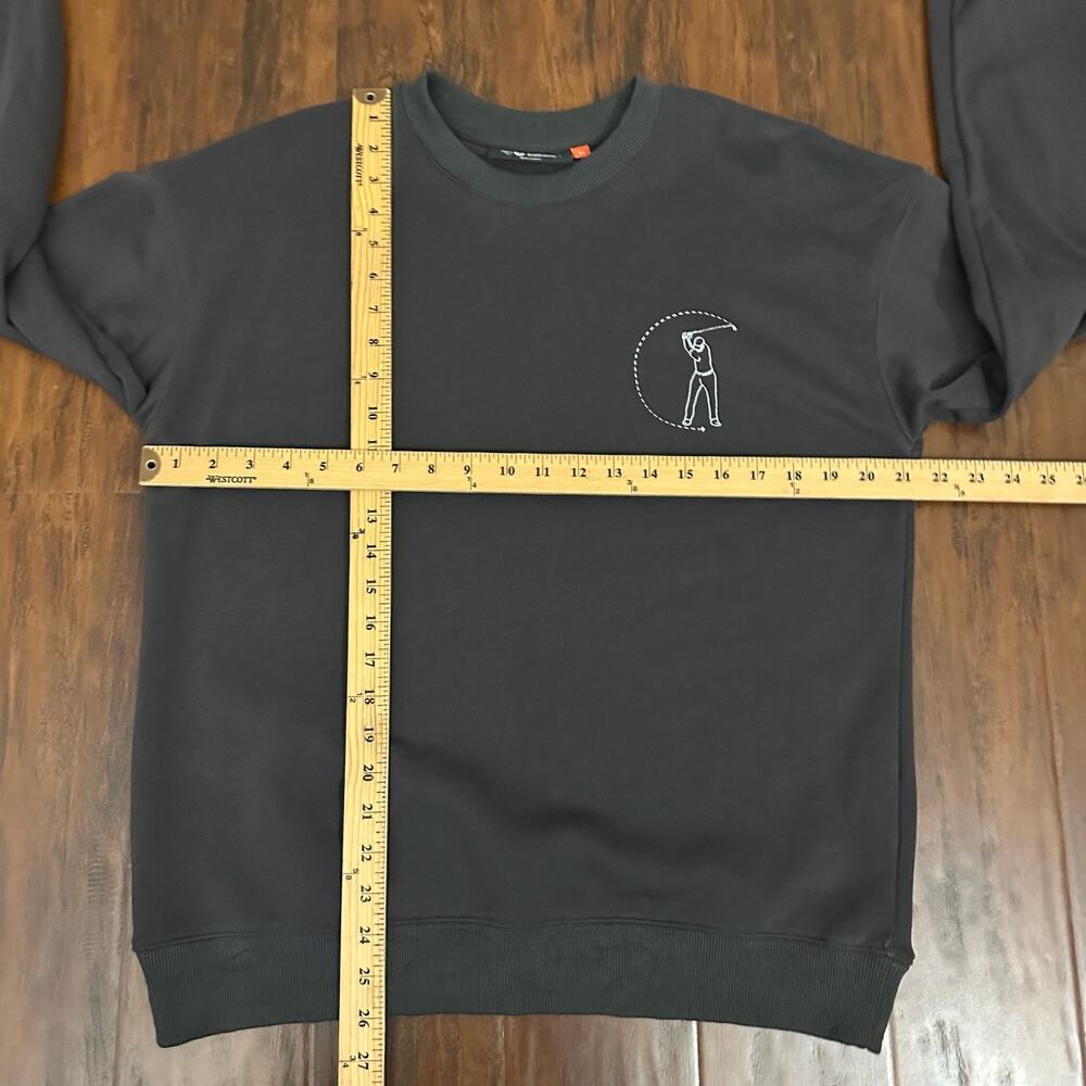 RANDOM GOLF CLUB Sweatshirt Charcoal Graphic Crewneck Athleisure Sports - Picture 9 of 9